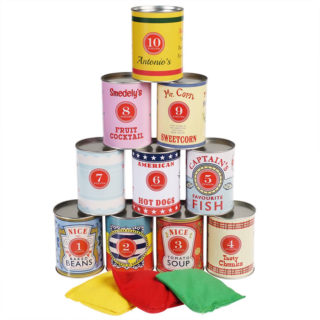 Traditionelles Dosenwerfen-Spiel
