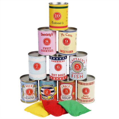 Traditionelles Dosenwerfen-Spiel
