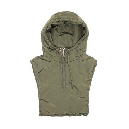 Latzjacke mit Kapuze - lang: Leopard