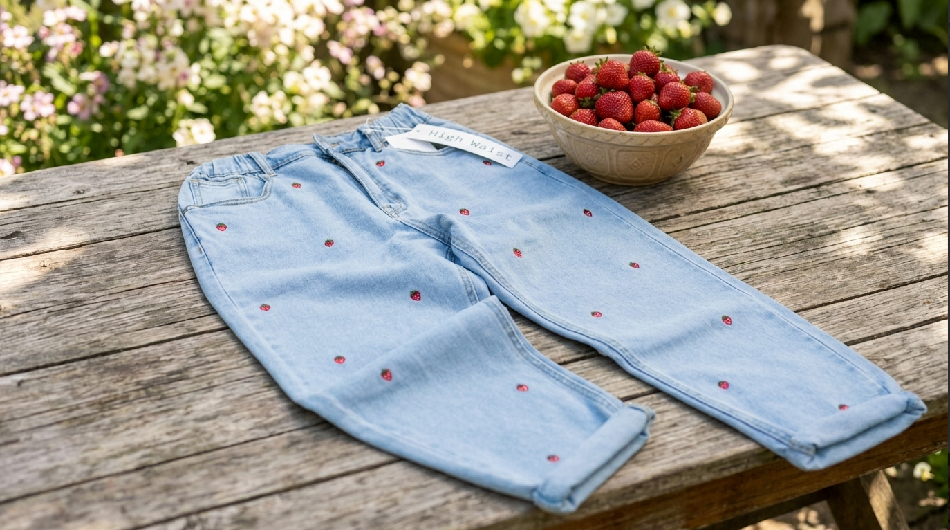 Erdbeeren Jeans