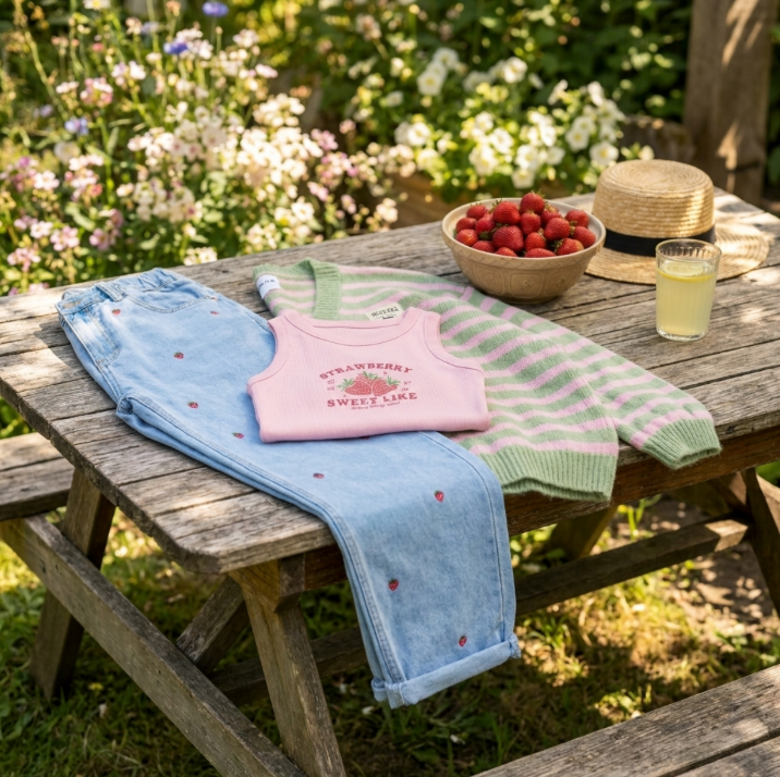 Erdbeeren Jeans