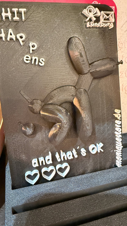 Postkarte Shit Happens