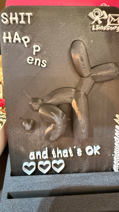 Postkarte Shit Happens