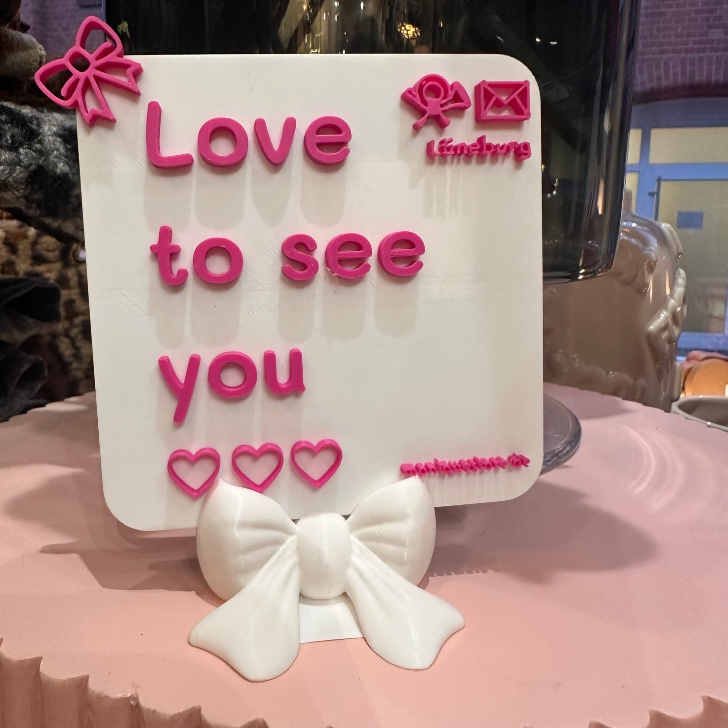 Postkarte love to see you