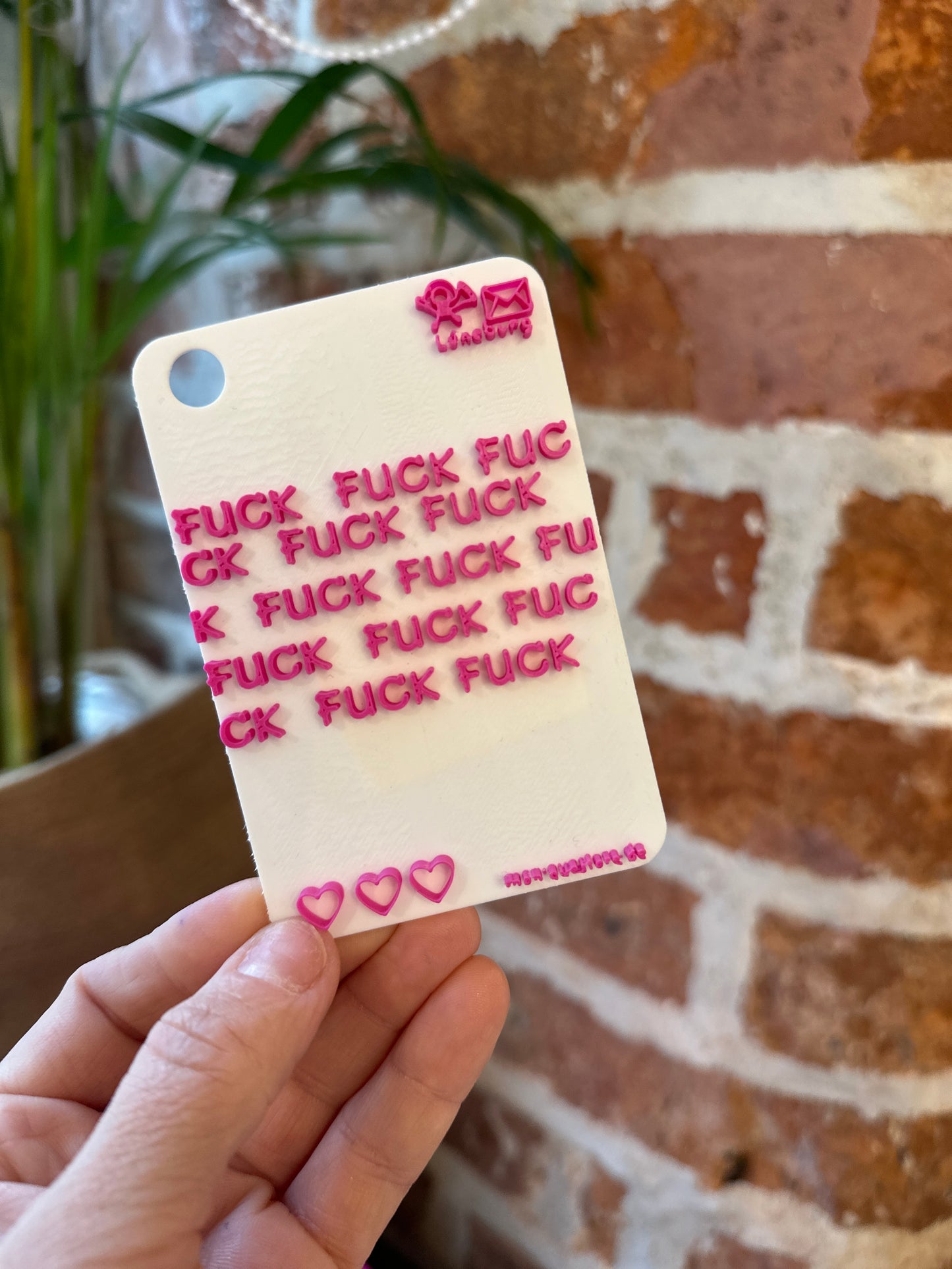Postkarte FUCK mini