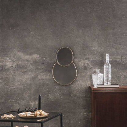 Housevitamin Fuck Perfect Spiegelset, 43 x 28 x 1 cm, goldfarben