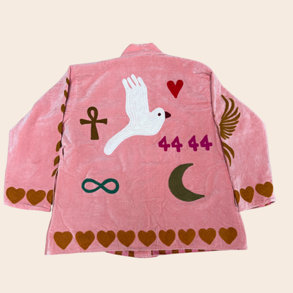TOUT x Spiritjunkies - Samt-Kimono Rosa Magie