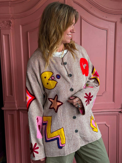 Tweedjacke Pacman