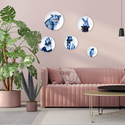 Leoparden-Teller mit Brille XL