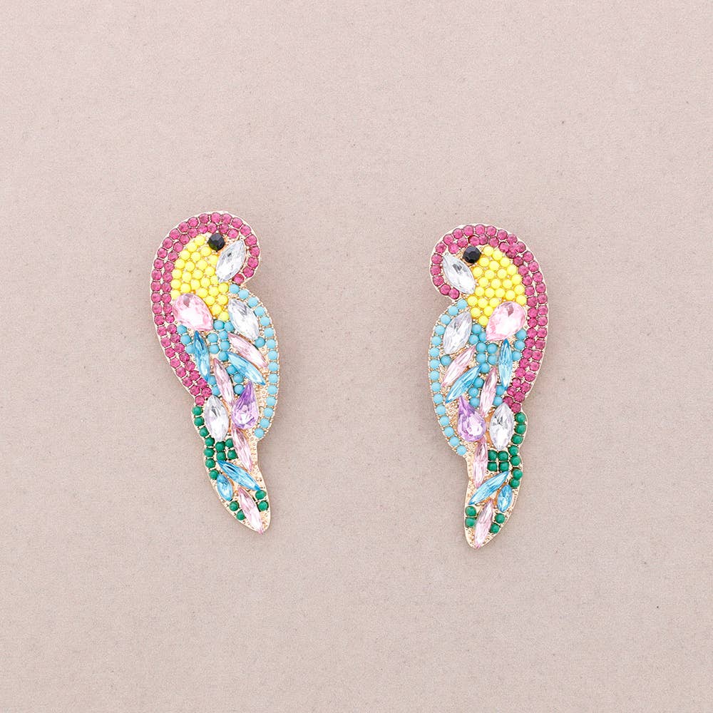 Cololine Crystal Papageien-Ohrringe: Kombiniert 1