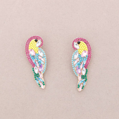 Cololine Crystal Papageien-Ohrringe: Kombiniert 1
