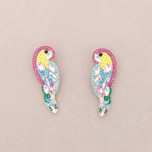 Cololine Crystal Papageien-Ohrringe: Kombiniert 1