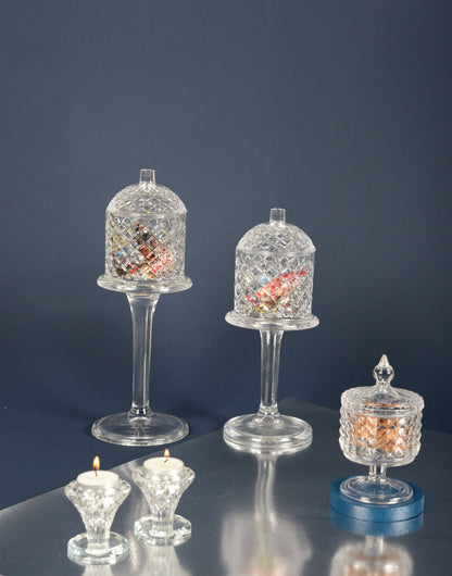 Standglas Bonbonglas mit Deckel 10x33cm