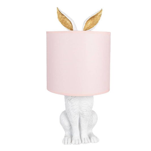 Hase Rosa Weiss und Gold