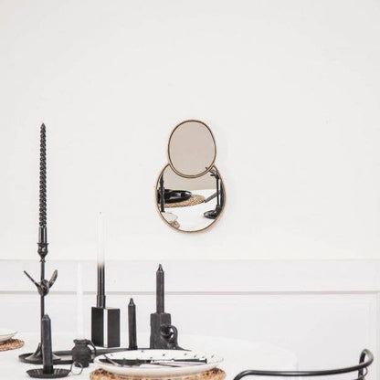 Housevitamin Fuck Perfect Spiegelset, 43 x 28 x 1 cm, goldfarben