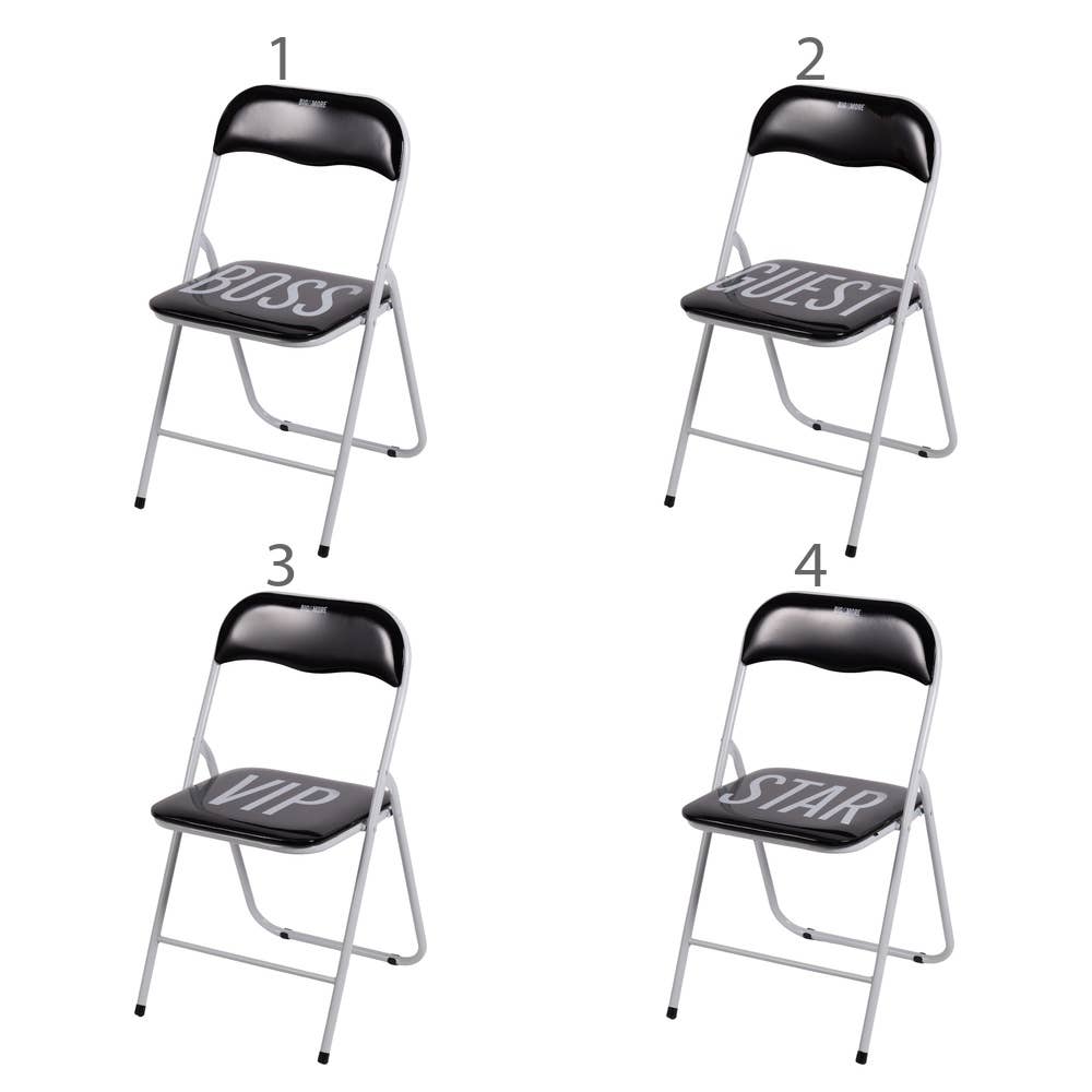 BIGISMORE KLAPPSTUHL SCHWARZ 4 STK.
