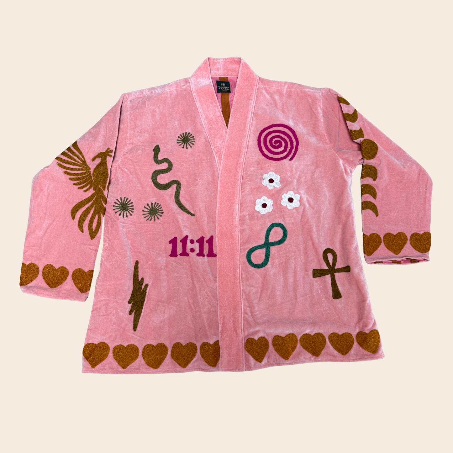TOUT x Spiritjunkies - Samt-Kimono Rosa Magie